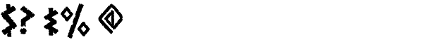 Runestone Font OTHER CHARS