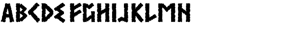 Runestone Font UPPERCASE