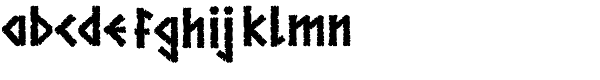 Runestone Font LOWERCASE