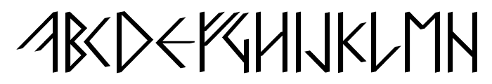 RunishQuillMK-Medium Font UPPERCASE