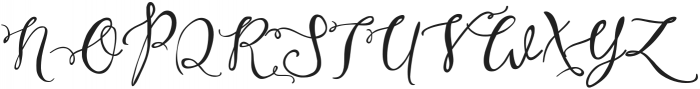 Rushistly Regular otf (400) Font UPPERCASE