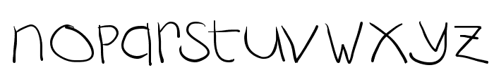 RustiCalligraphia Font LOWERCASE