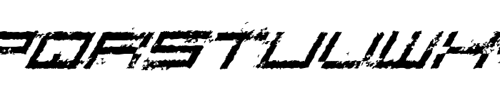 Rusting Robotica Italic Font LOWERCASE