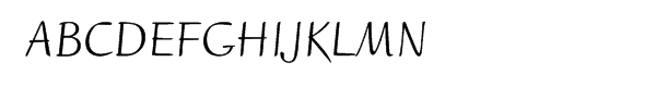 Ruzicka Freehand™ Roman Font UPPERCASE