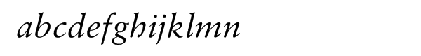 Sabon™ Cyrillic Italic Font LOWERCASE