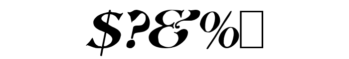 Saccule Oblique Font OTHER CHARS