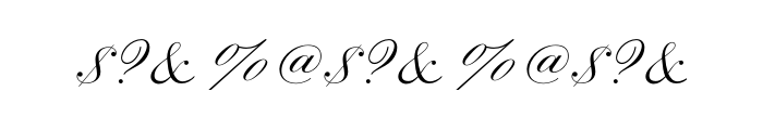 Sackers English Script Std Font OTHER CHARS