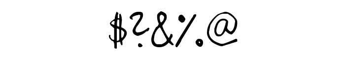 SaharaHandwriting Font OTHER CHARS