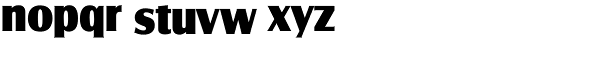 Salzburg RR Extra Bold Font LOWERCASE