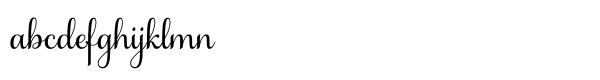 Samantha Script Std Upright Select Font LOWERCASE