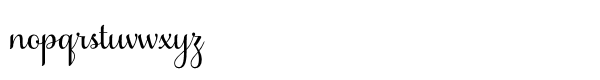 Samantha Script Std Upright Select Font LOWERCASE