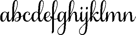 Samantha Upright Swash Font LOWERCASE