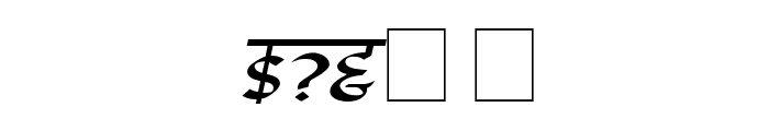 Samarkan Oblique Font OTHER CHARS
