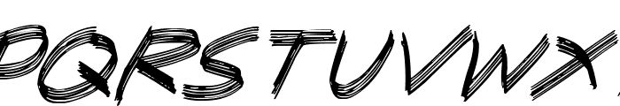 Sandscrape Italic Font UPPERCASE