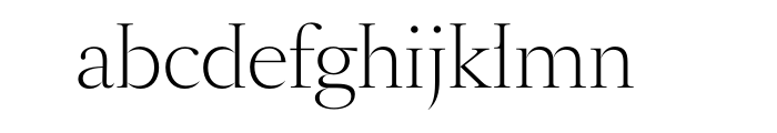 SangBleu BP Serif Light OT Font LOWERCASE
