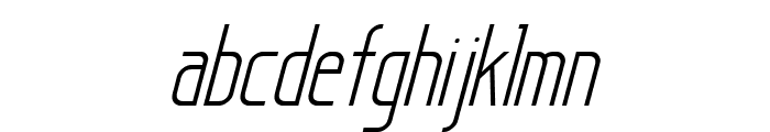 Sanity Italic Font LOWERCASE