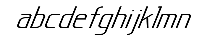 Sanity Wide Italic Font LOWERCASE