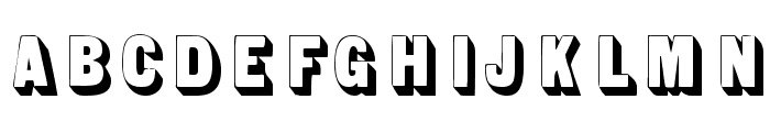 Sans Serif Shaded Font LOWERCASE