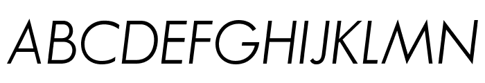 SansSerifBookFLF-Italic Font UPPERCASE