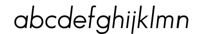 SansSerifBookFLF-Italic Font LOWERCASE