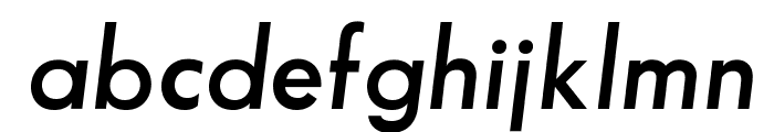 SansSerifFLF-DemiItalic Font LOWERCASE