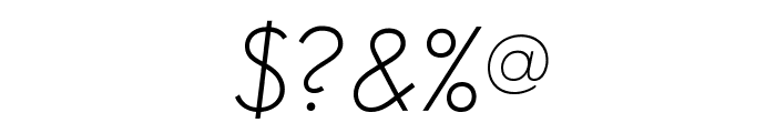 SansSerifFLF-Italic Font OTHER CHARS