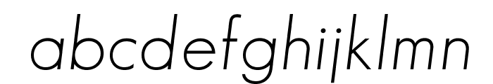 SansSerifFLF-Italic Font LOWERCASE