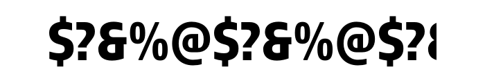 Sansa Condensed Bold OTF Pro Font OTHER CHARS