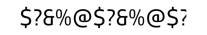 Sansa Condensed Normal OT Font OTHER CHARS