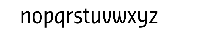 Sansa Condensed Normal OT Font LOWERCASE