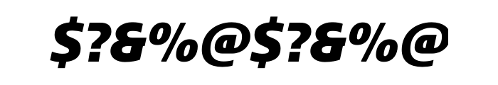 Sansa Slab Black Italic OTF Pro Font OTHER CHARS