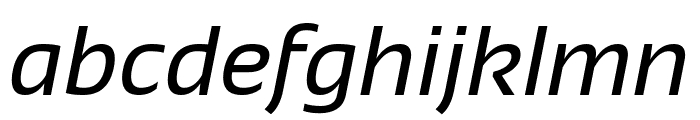 Sansation Italic Font LOWERCASE