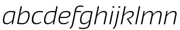 Sansation Light Italic Font LOWERCASE