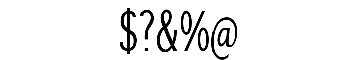 SansibarCX-Condensed Font OTHER CHARS