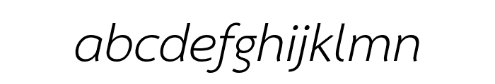 Sarabun Italic Font LOWERCASE