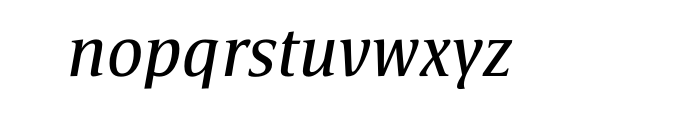 Satero Serif Pro Italic Font LOWERCASE
