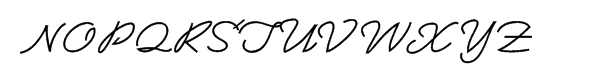 Saxony Script Font UPPERCASE