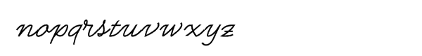 Saxony Script Font LOWERCASE