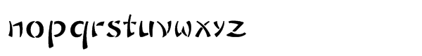 Sayonara Std Regular Font LOWERCASE