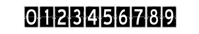 SCOREBOARD Font OTHER CHARS