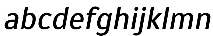 Scada Italic Font LOWERCASE