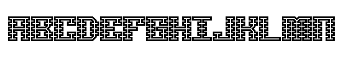 Scalelines Maze BRK Font UPPERCASE