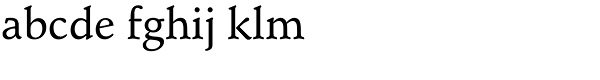 Schneidler Medium Font LOWERCASE