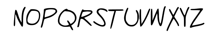 School_Work Font UPPERCASE