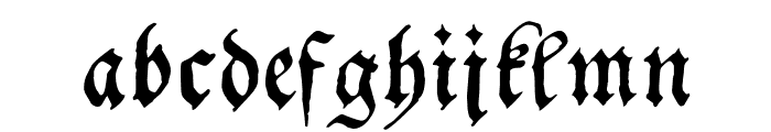 Schwabacher Font LOWERCASE