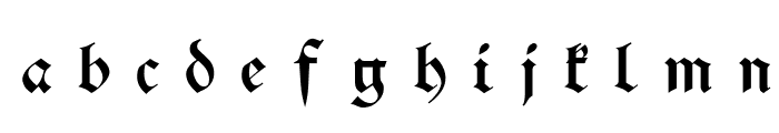 Schwaben Alt UNZ1A Italic Font LOWERCASE