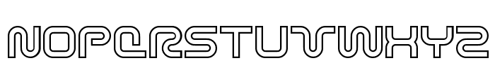 Sci Fied X Outline Font UPPERCASE