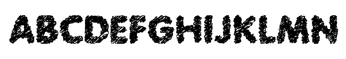 Scratch Bold Font UPPERCASE