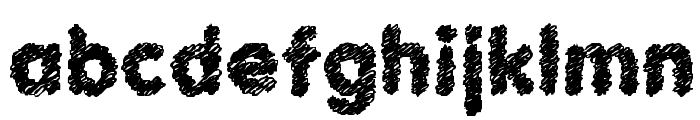 Scratch Bold Font LOWERCASE