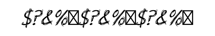 Scratch Std Font OTHER CHARS